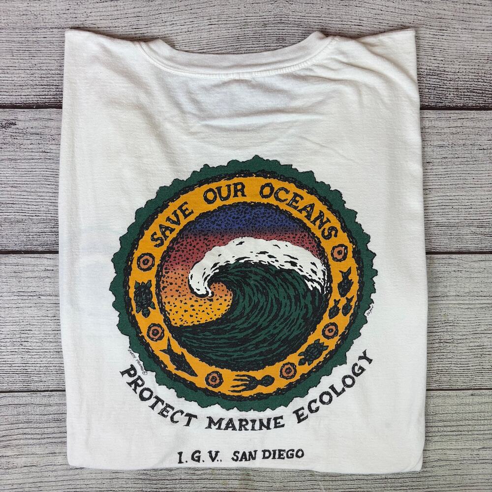 Vintage 1990s Save Our Oceans San Diego T-shirt